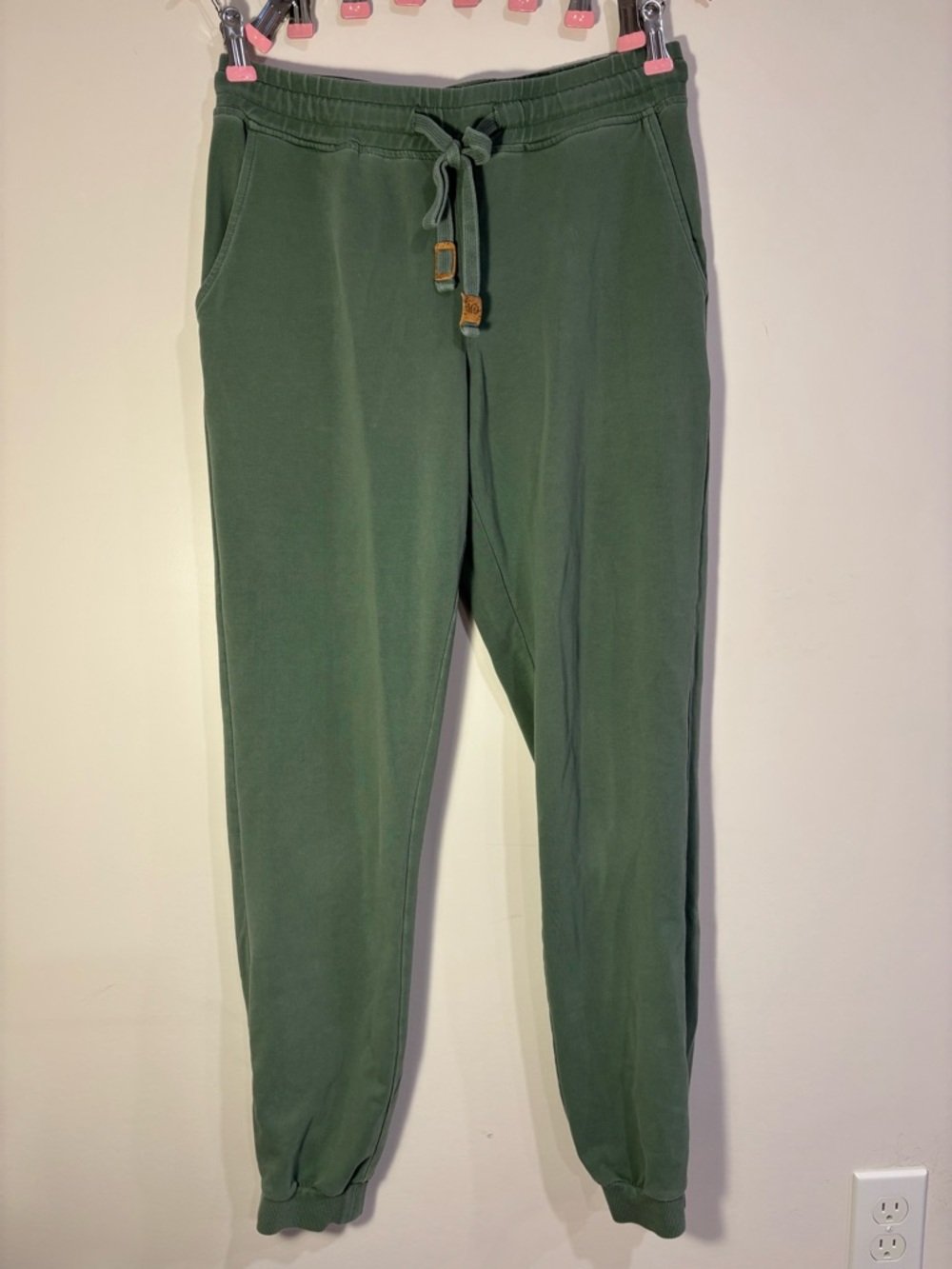 Olive Green Drawstring Joggers